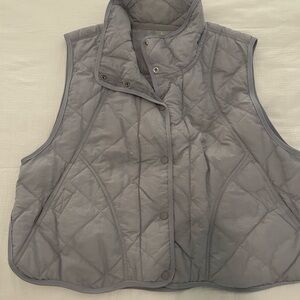 Light Purple/Gray Quilted Free People Vest